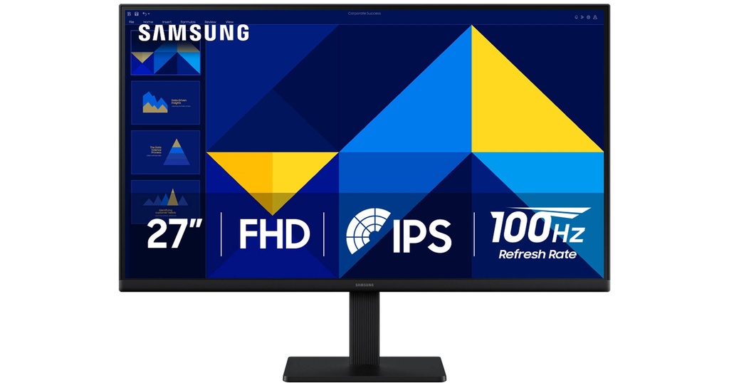Samsung Essential Flat S3 S30GD 27" IPS-FHD-5ms-100Hz-VGA- HDMI-VESA Monitor