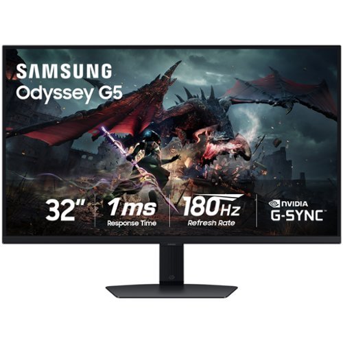 Samsung Odyssey G5 G50D 32" IPS-QHD-1ms-180Hz- HDMI-DP-HDR-FS Flat Gaming Monitor