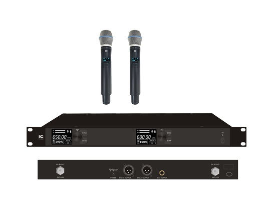 ITC Fully digital UHF Wireless Mic, two handheld mics