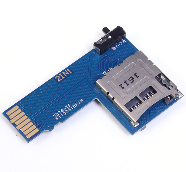 2in1 Dual TF Card Adapter Shield Double System Switcher for Raspberry Pi 3B/3B+