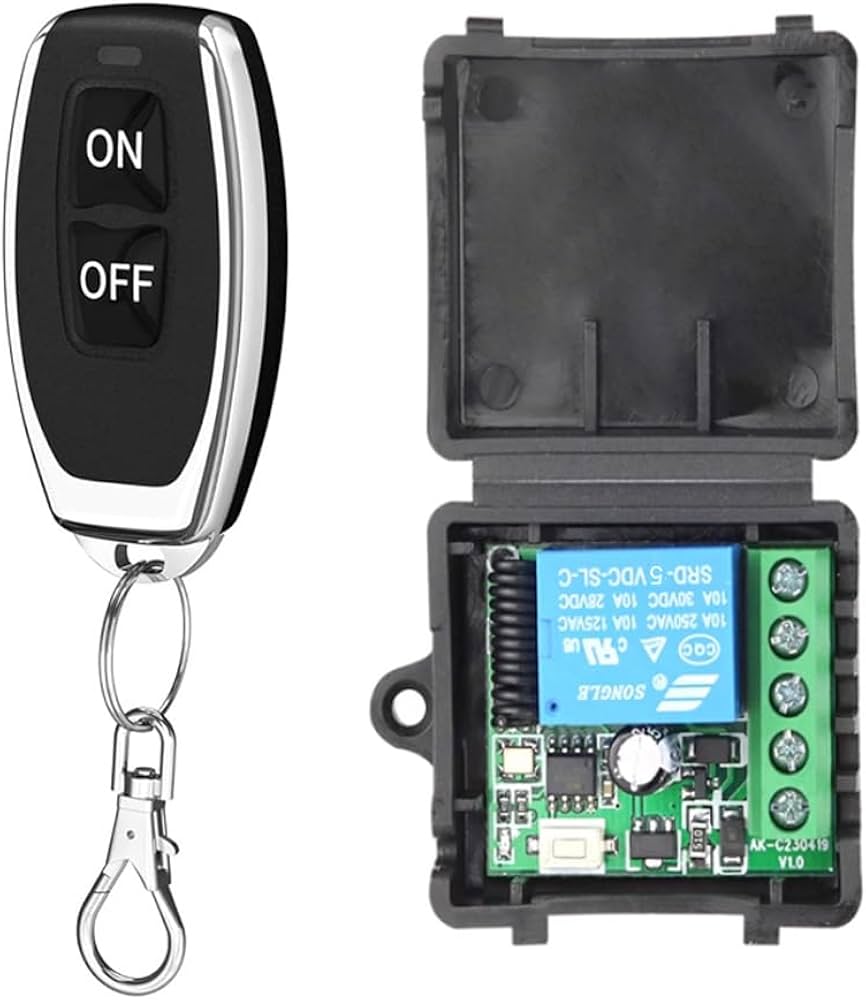 DC 5-30V 433.92MHZ Wireless RF Remote Control Switch Relay Receiver with Trasmitters for Motor Light Gate Control