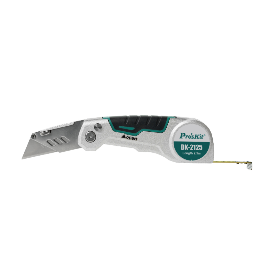 Pro'sKit 2 in 1 Folding Knife w/tape