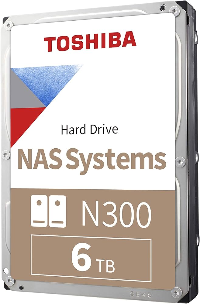 TOSHIBA 3.5" SATA NAS N300 6TB HDD 7200RPM 512MB