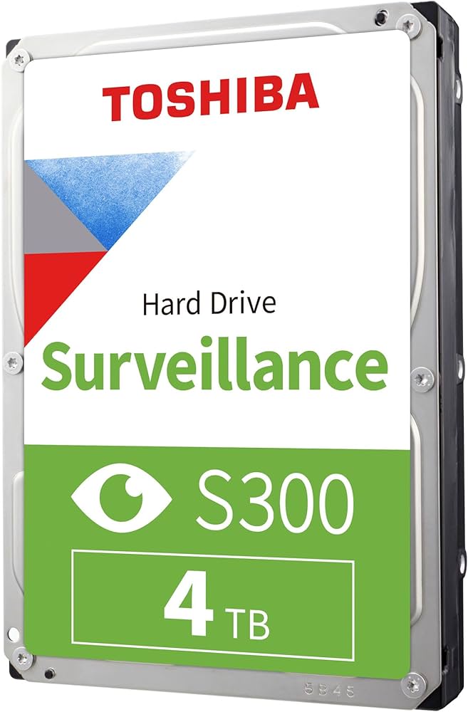 TOSHIBA 3.5" SATA SURVEILLANCE S300 4TB HDD 5400RPM 128MB