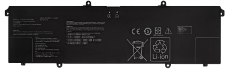 Replacement Battery for ASUS Vivo Pro 15 OLED Laptop 75WHrs, 4S1P, 4-cell Li-ion