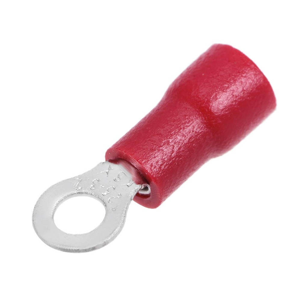 Ring Crimps Terminals RV1.25-3.2 Red,Copper