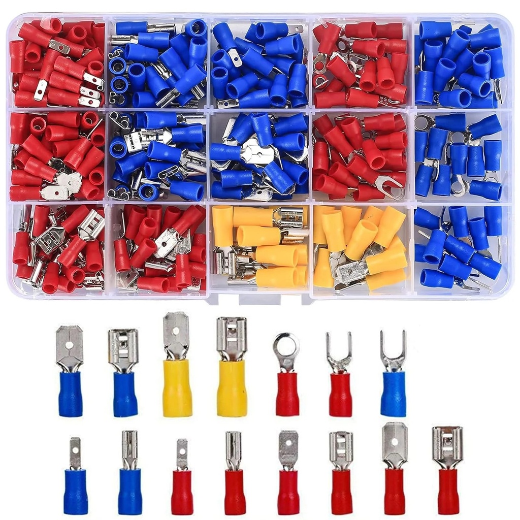 Crimp Terminal Set Brass IT-280Pcs