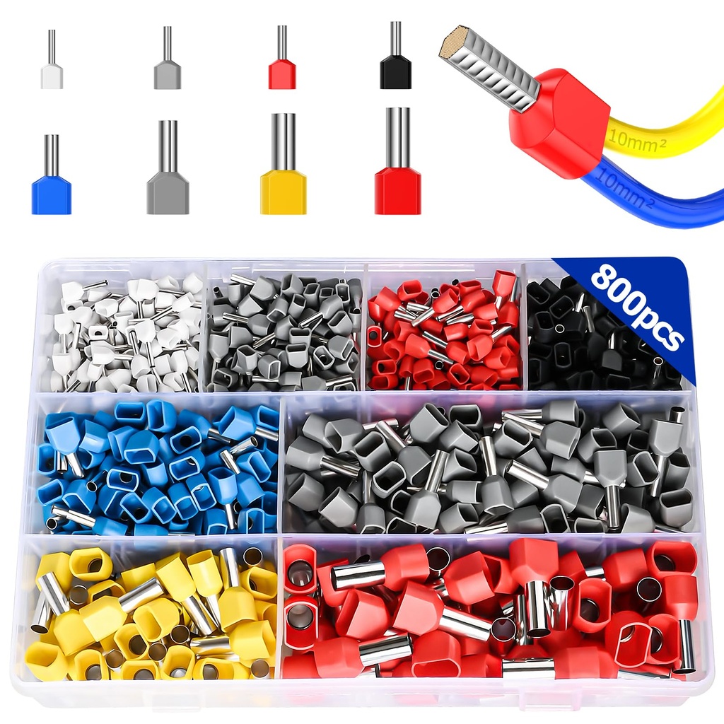 Crimp Terminal Set Brass VE-800Pcs