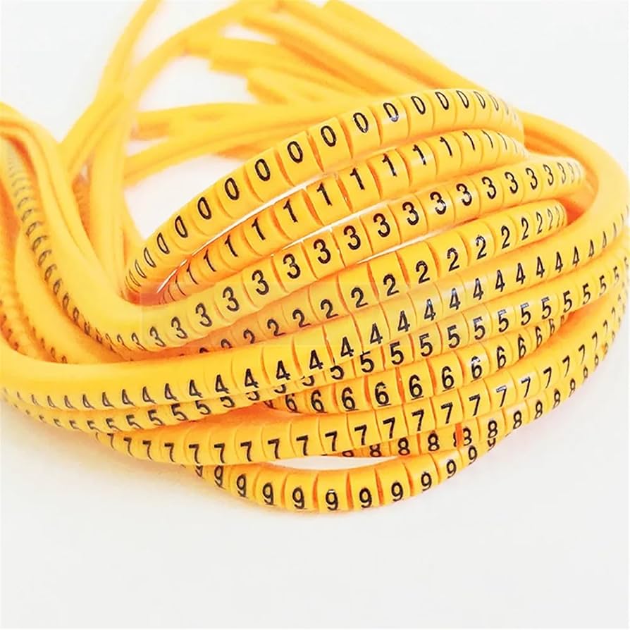 Cable Markers EC-0(A/B/C)*1, Yellow