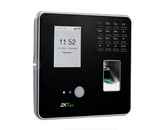 ZKTECO Visible Light Facial Recognition and Fingerprint Time Attendance MB20 VL