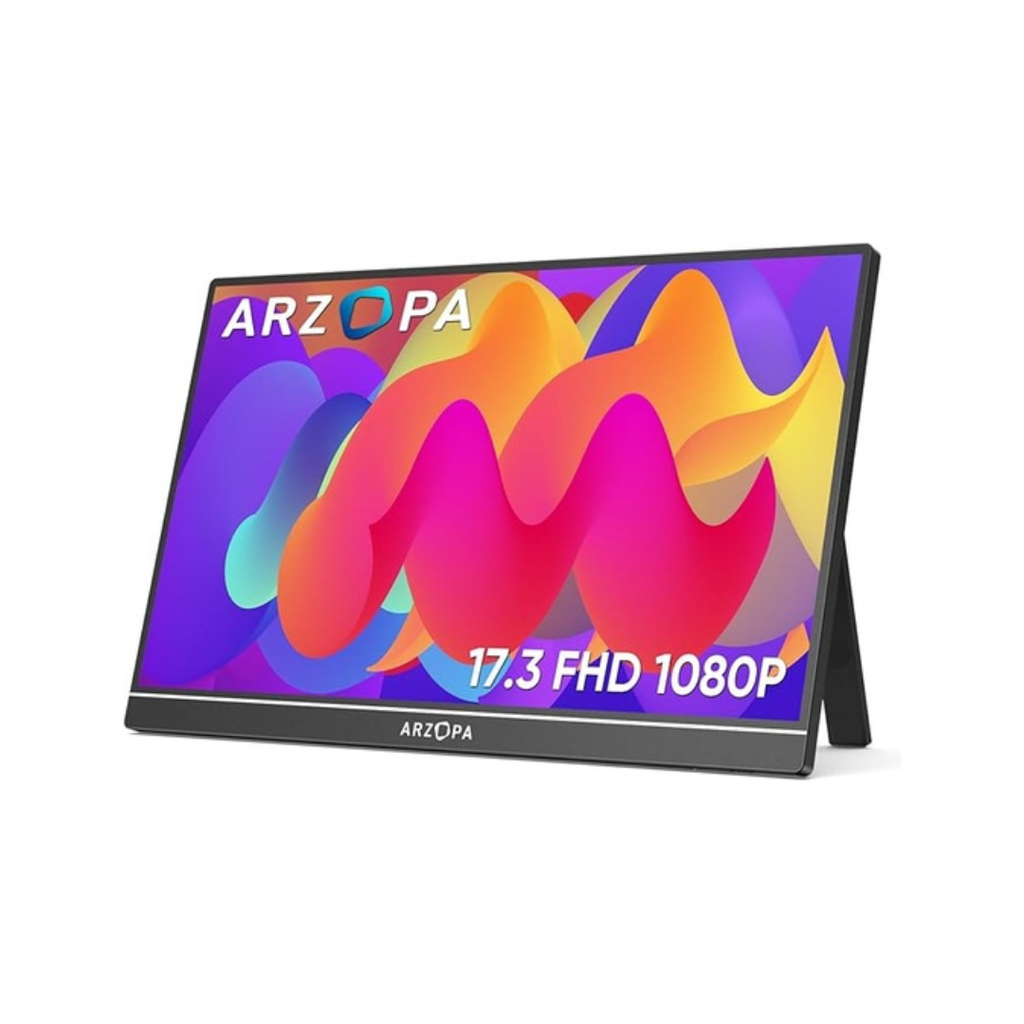 ARZOPA 17.3" 1080p Portable Monitor - Black