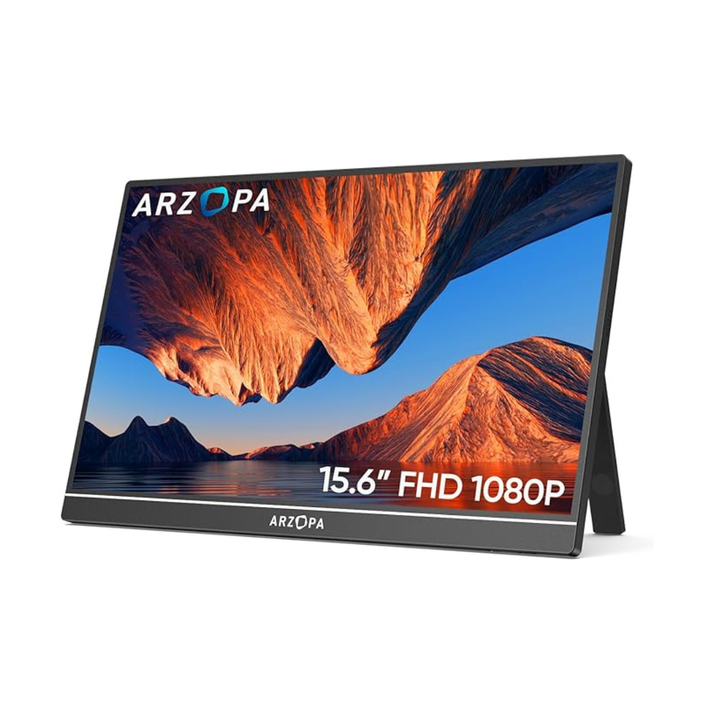 ARZOPA 15.6" 1080p Portable Monitor - Black