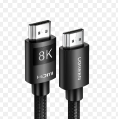 UGREEN 8K 60Hz eARC HDMI 2.1 48Gbps Male to Male Braided Cable 3m