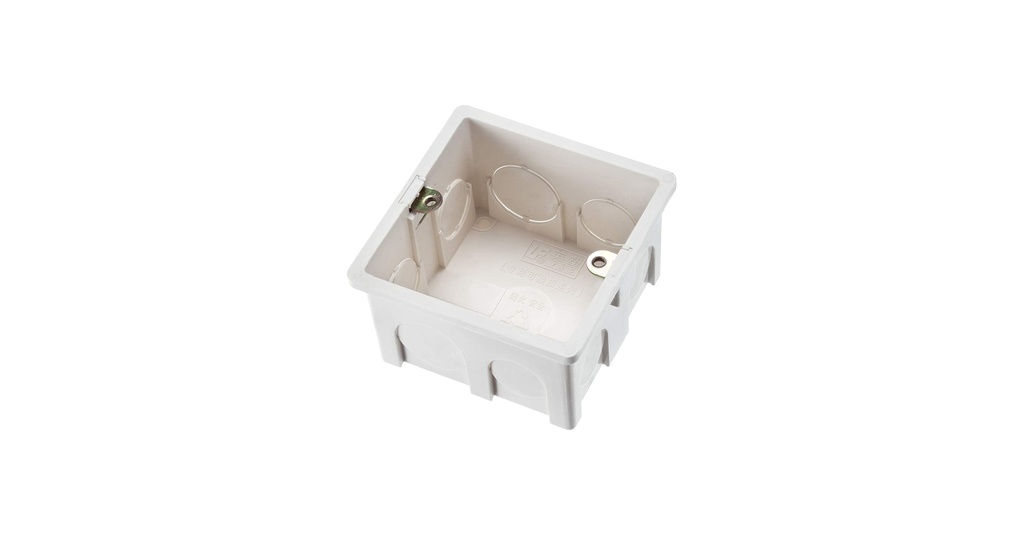 Siase 86 Type Junction Box Flush Mounted - White