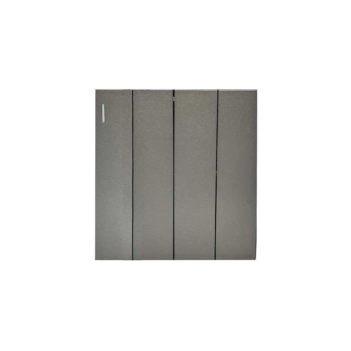 Siase 4 Gang 2 Way Switch - Grey