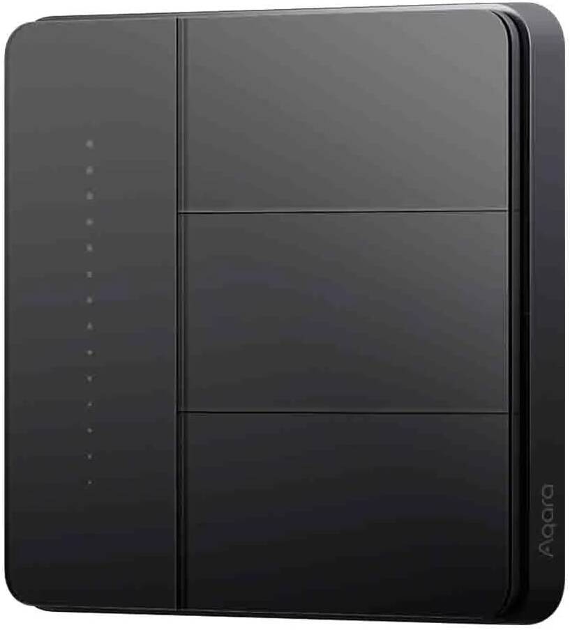 Aqara Wall Switch Z1 Pro Triple Rockers Black
