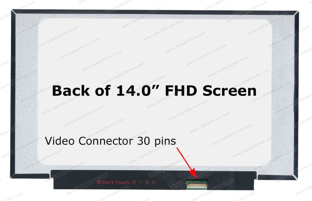 HP Laptop Screen Replacement : HP 14-dv2004ne LCD Model No : M16630-001 Connector: 30Pin Surface Type : Glossy