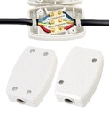 3 way Terminal Electrical Junction Box,13Amp 250V Durable Waterproof Cable Connector,Universal Electrical Project Box