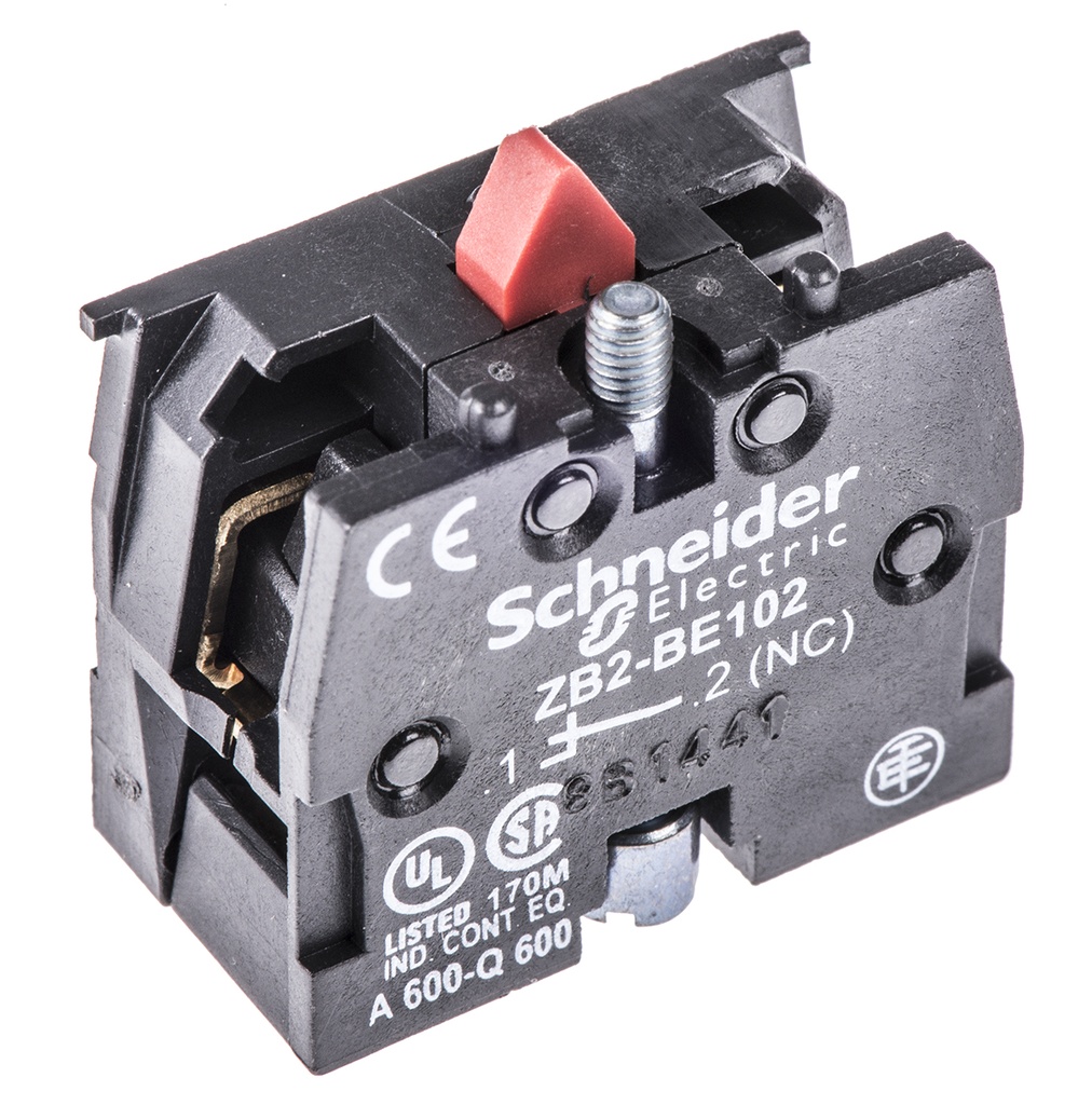 Contact Block Red Normally Closed NC ZB2-BE102