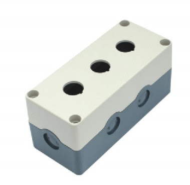 Push Button Station 3 Hole 22mm Box HJ9-3
