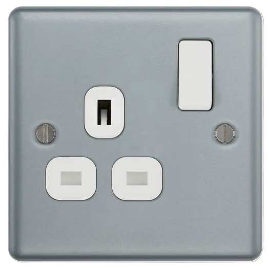 BG - British General Metal Clad MC521 13A Socket with Switch 1G