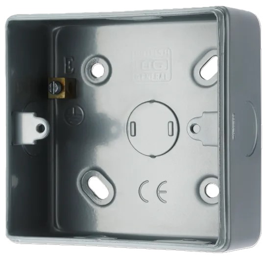 BG - British General Evolve Metal Clad MC501 Surface Mounting Box 1G