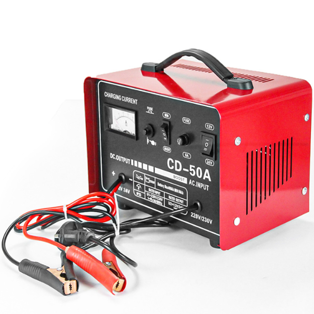 Maypole 12A 12/24V Metal Cased Car Battery Charger
