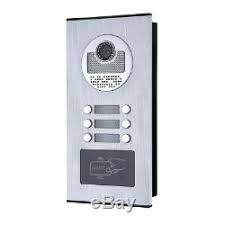 [00931] Door Phone 6 Way Extension with  1/3" Color CCD, use for 6 Apartment (Alumanium Alloy Casing)