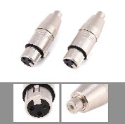 [01307] XLR 3 Pin Female To RCA Female Converter