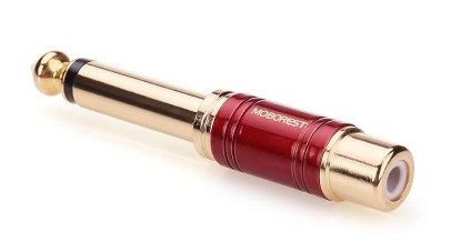 [01335] 6.5 Mono Male To RCA Female Converter