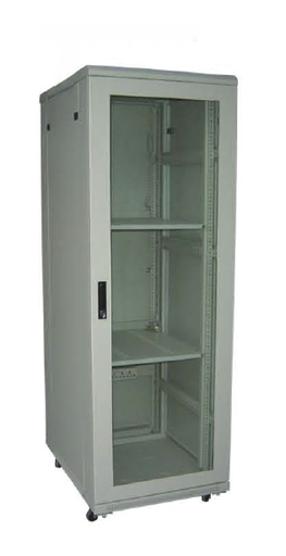 [04133] 25U Server Rack width x depth 600x800mm  Ivory/Grey