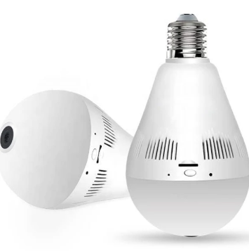 [83602] 1080P Wireless IP Panoramic Camera Bulb Light Night Vision FishEye Smart Home CCTV 3D 360 Degree VR Camera 2MP Home Security WiFi Camera
