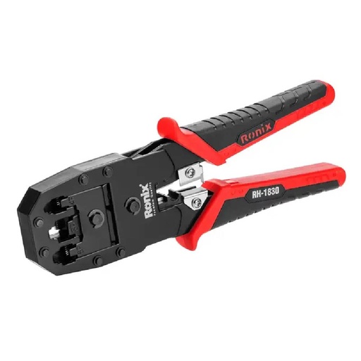 [33185] RONIX Ratcheted Modular Plug Crimper With Tester