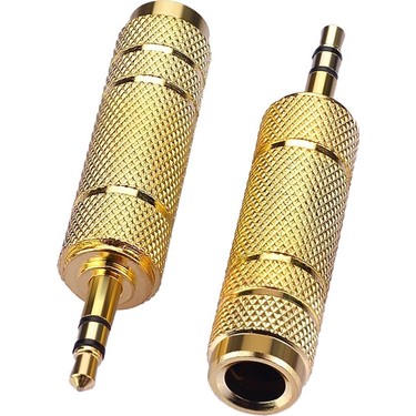 [60266] 3.5 Stereo Male To 6.5 Mono Female Converter - Gold