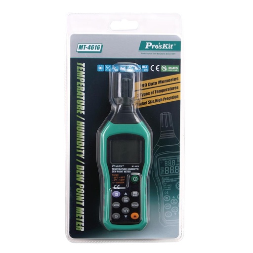[60421] Pro'sKit MT-4616 Temp/Humidity/Dew point Meter