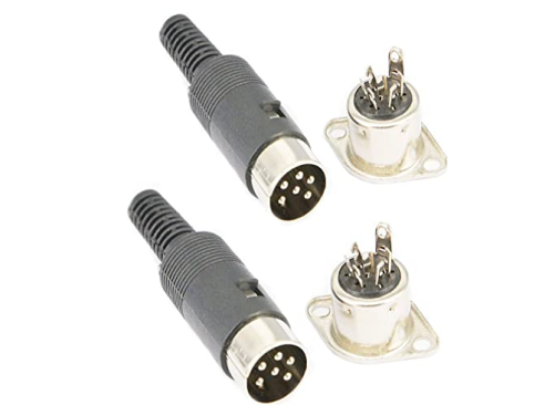 [60907] 6 Pin Female Circular Soldering Connector