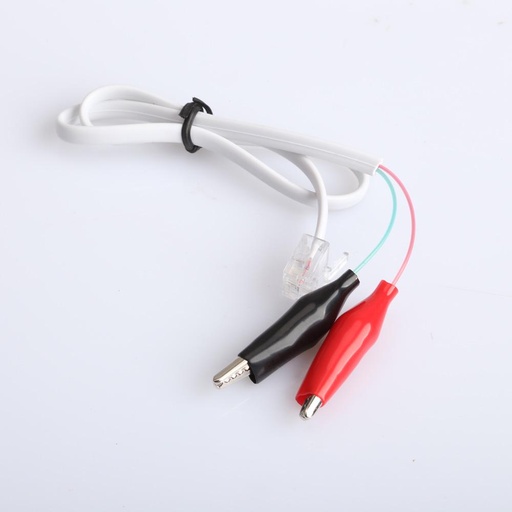 [61452] 4 Pin Test Phone Jack With 4 Clip Crocodile Cable