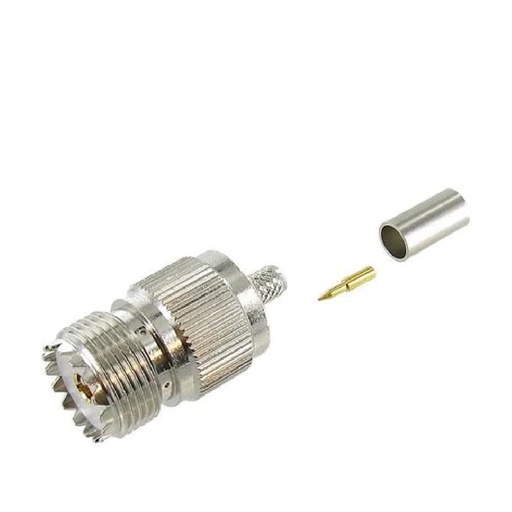 [61498] UHF Female to RG58 Crimp Connector