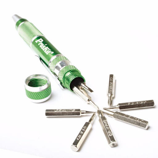 [61762] 9 in 1 Aluminum Handle Precision Screwdriver Set