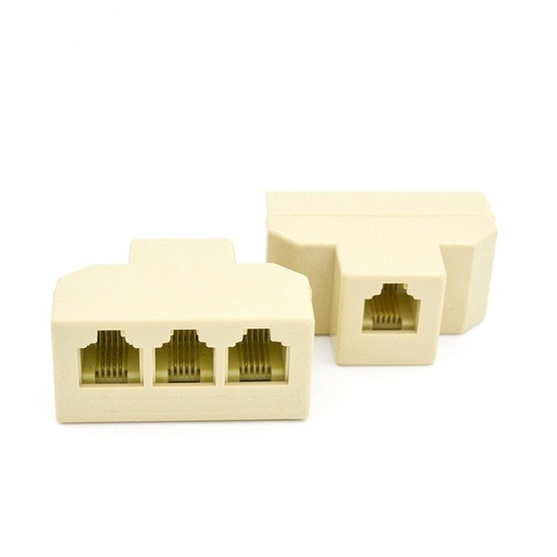 [62519] Triplex Adapter - 2 Way Telephone Splitter