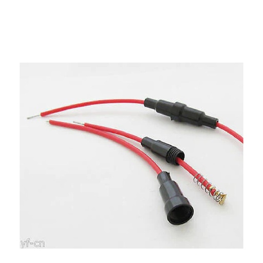 [71023] Fuse Holder Inline Cable 20mm Fuse Cable Size 2.5mm