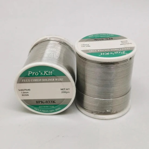 [71535] Solder wire 63% 250g, Dia 1.0mm- 8PK-033K