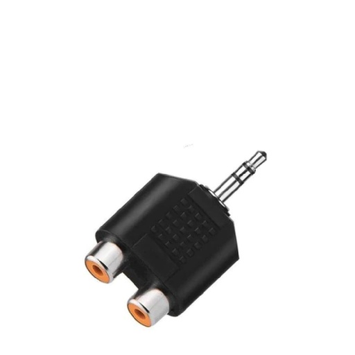 [71627] 3.5 Mono Male to 2 RCA Female Connector