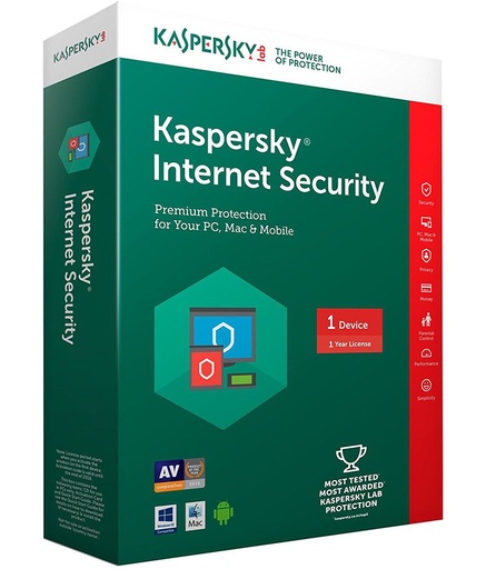[71651] Kaspersky  Internet Security 1 User with 1 Year Subscription