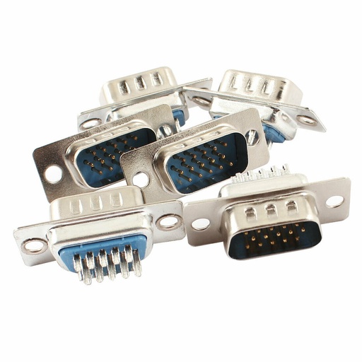 [71676] VGA 15 Pin 3 Row Male Solder Connector