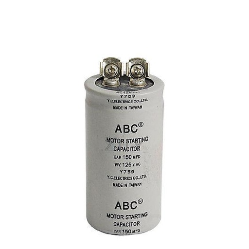 [71742] Electronic 150MFD 125V AC Motor Starting Capacitor Gray