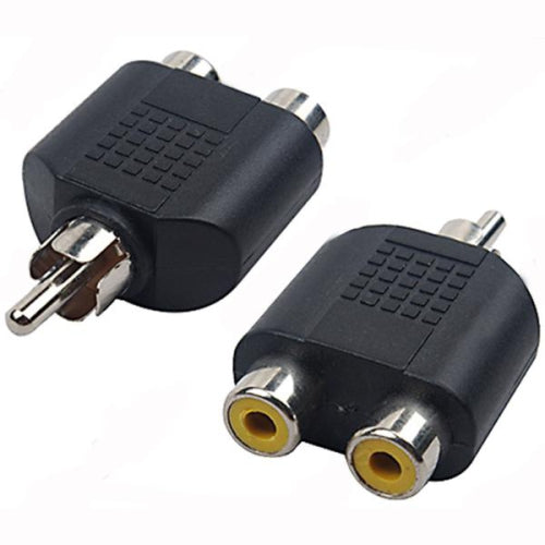 [71777] RCA Male to 2 RCA Female Adapter
