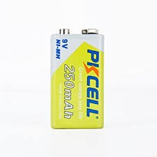 [72036] PKCell 9V 250mAh NI-MH Rechargeable Battery