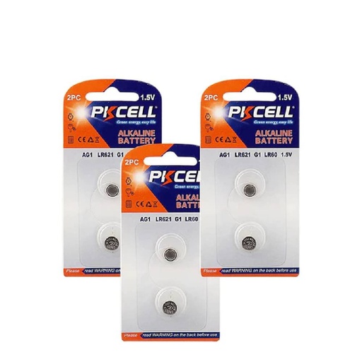 [72038] PKCell AG1 / SR60 Button Cell Battery