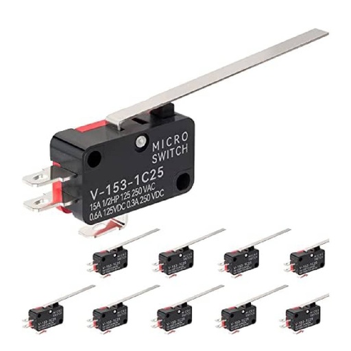 [72149] Micro Limit Switch - Long Straight Hinge